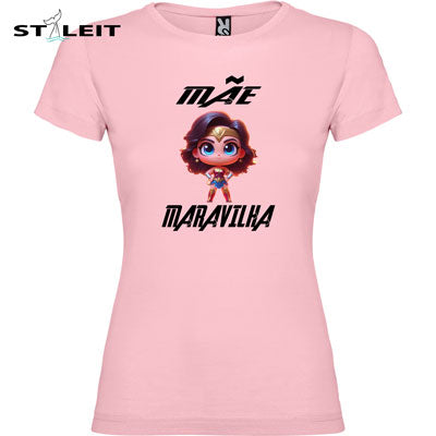 T-shirt Cintada - mãe maravilha
