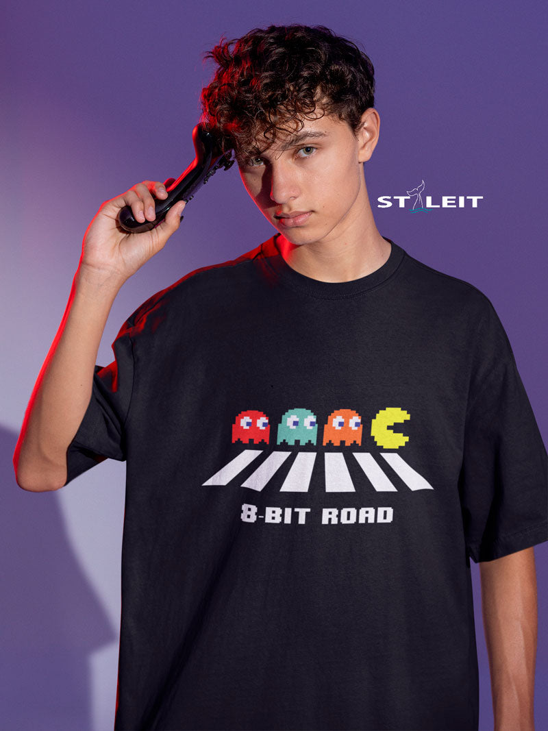 T-Shirt Oversize - 8-Bit Road (U 2538)