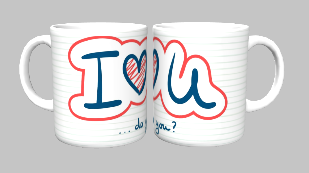 Caneca - i-love-you-do-you