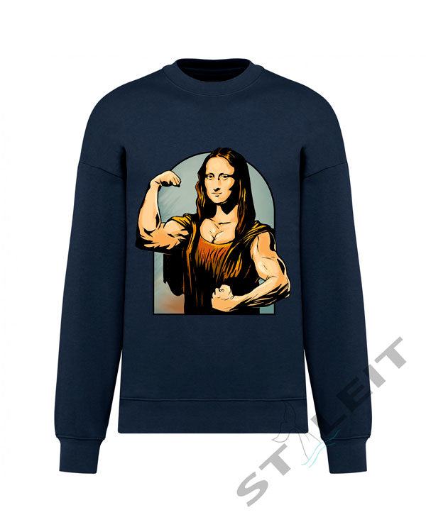 Sweatshirt Oversize - Strong Mona Lisa (U1260) - Styleit
