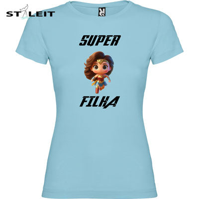 T-shirt Cintada - super filha