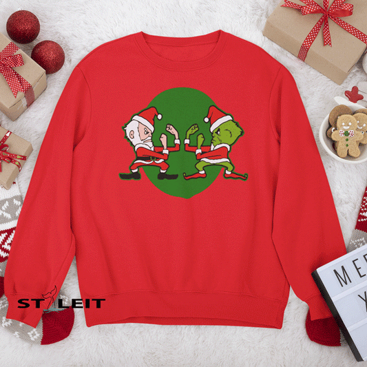 Sweatshirt Regular - Santa Vs Grinch (C54)