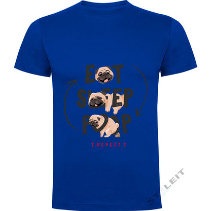 T-shirt Regular - Eat Sleep Poop (D5486)