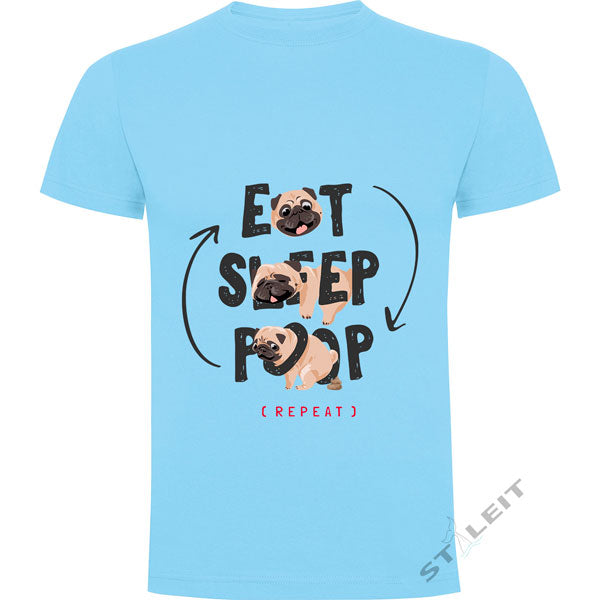 T-shirt Regular - Eat Sleep Poop (D5486)
