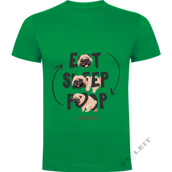 T-shirt Regular - Eat Sleep Poop (D5486)