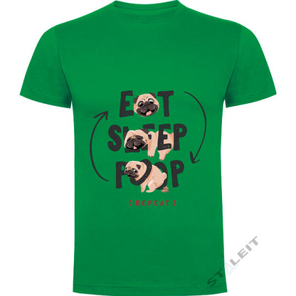 T-shirt Regular - Eat Sleep Poop (D5486)