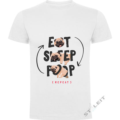 T-shirt Regular - Eat Sleep Poop (D5486)