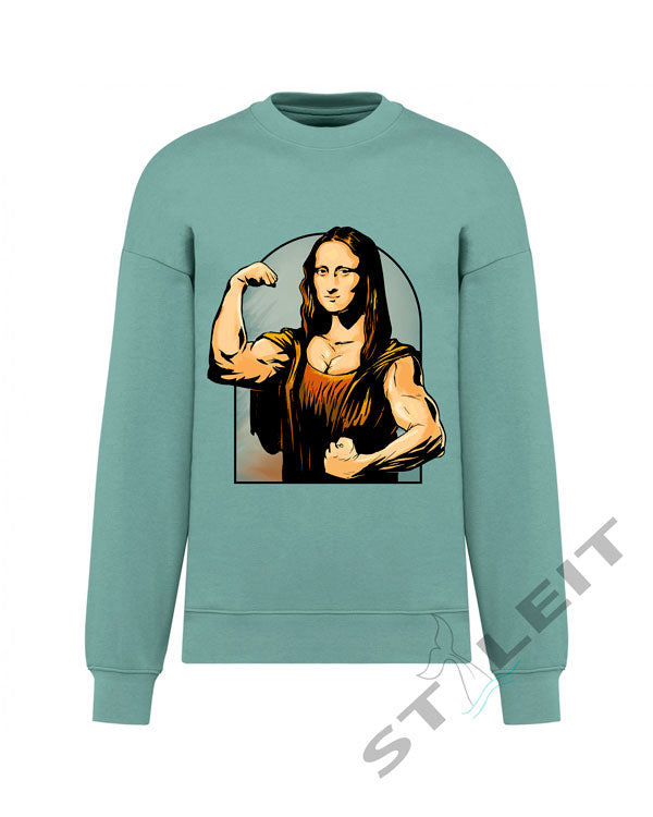 Sweatshirt Oversize - Strong Mona Lisa (U1260) - Styleit