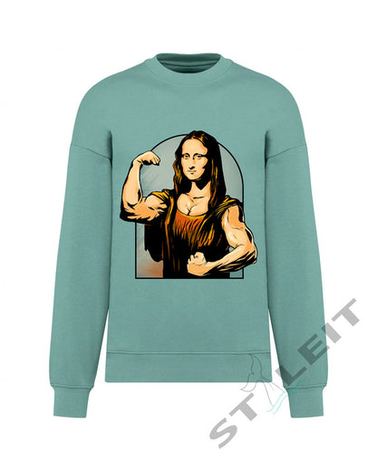 Sweatshirt Oversize - Strong Mona Lisa (U1260) - Styleit