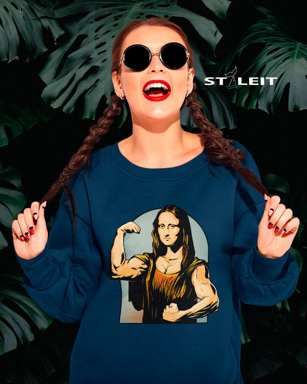 Sweatshirt Oversize - Strong Mona Lisa (U1260) - Styleit