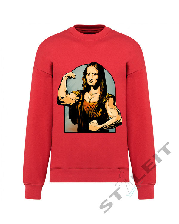 Sweatshirt Oversize - Strong Mona Lisa (U1260) - Styleit