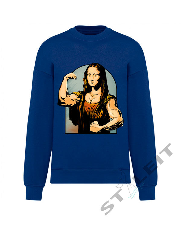 Sweatshirt Oversize - Strong Mona Lisa (U1260) - Styleit